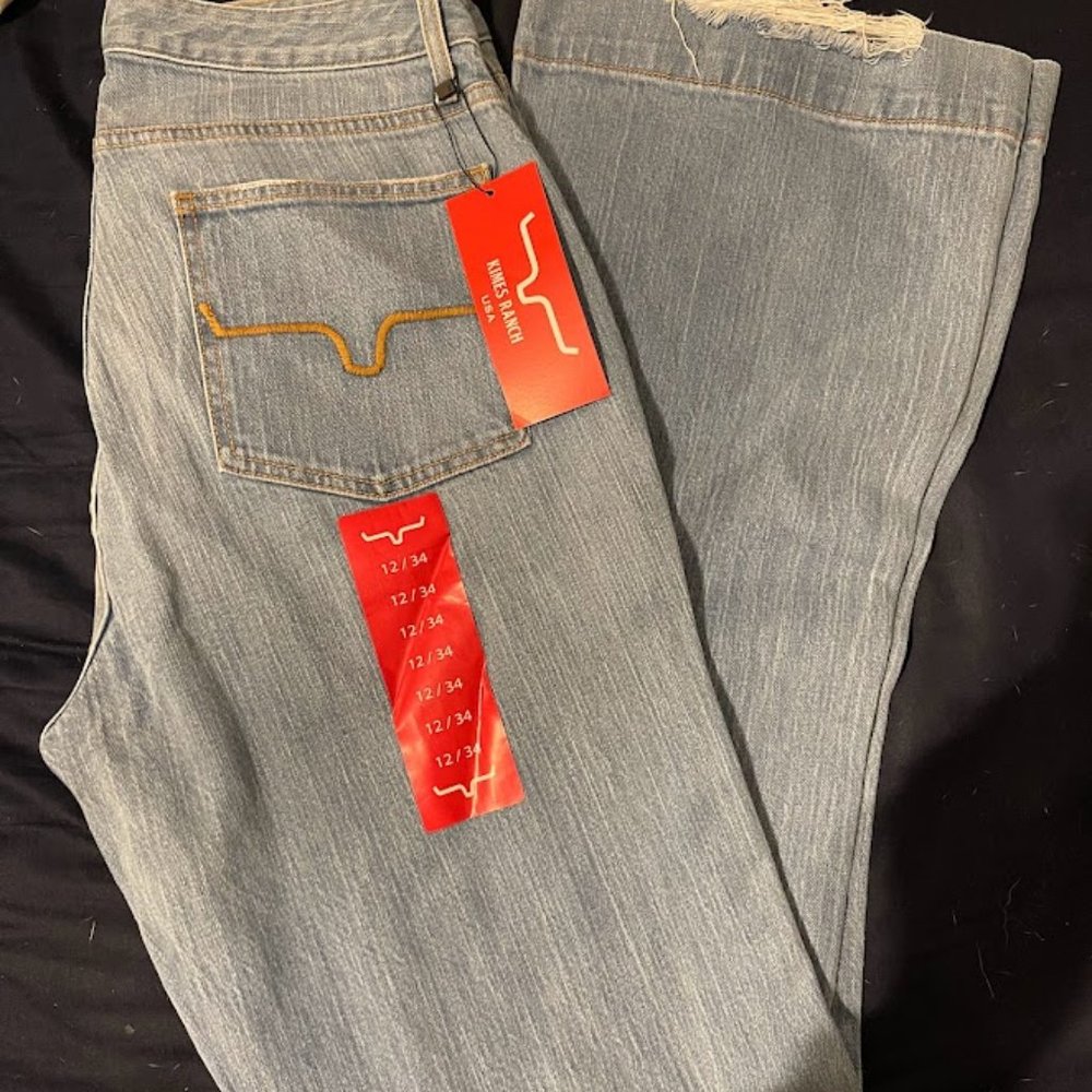 NWT Kimes Ranch Jennifer Sugar Fade Jeans 12x34